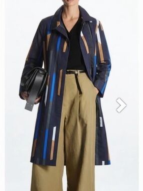 COS graphic smooth jacket or dress, size L